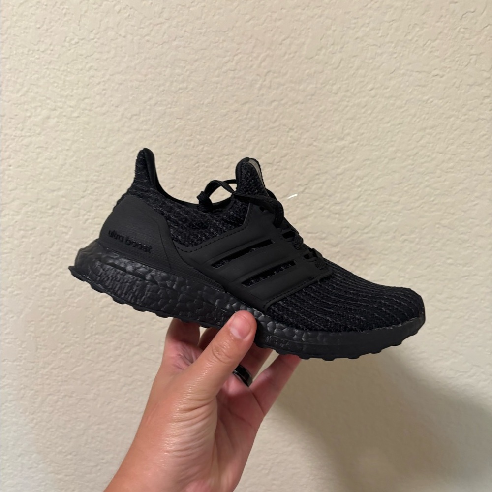 Adidas Black Ultraboost Sneakers with Primeknit and Boost